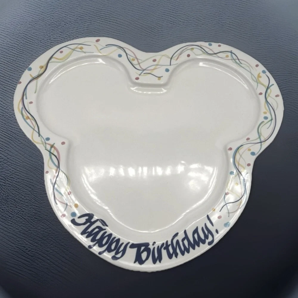 Mickey Mouse Disney “ Happy Birthday” Plate